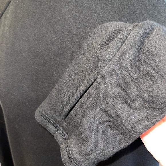 Athleta Women's Tunic S Black Sweatshirt or Mini Dress Side Zip Neck Pullover - Picture 11 of 14
